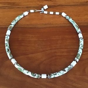 Vintage Choker Bead Necklace Adjustable Length Japan